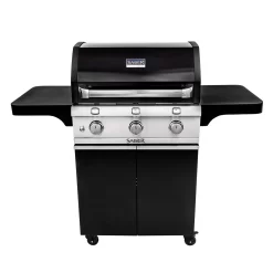Saber R50CC0617 3-Burner Deluxe Freestanding Infrared Grill, Black, 32-Inches