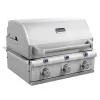 Saber R50SB1517 3-Burner Elite Built-In Infrared Grill With Rotisserie, 32-Inches