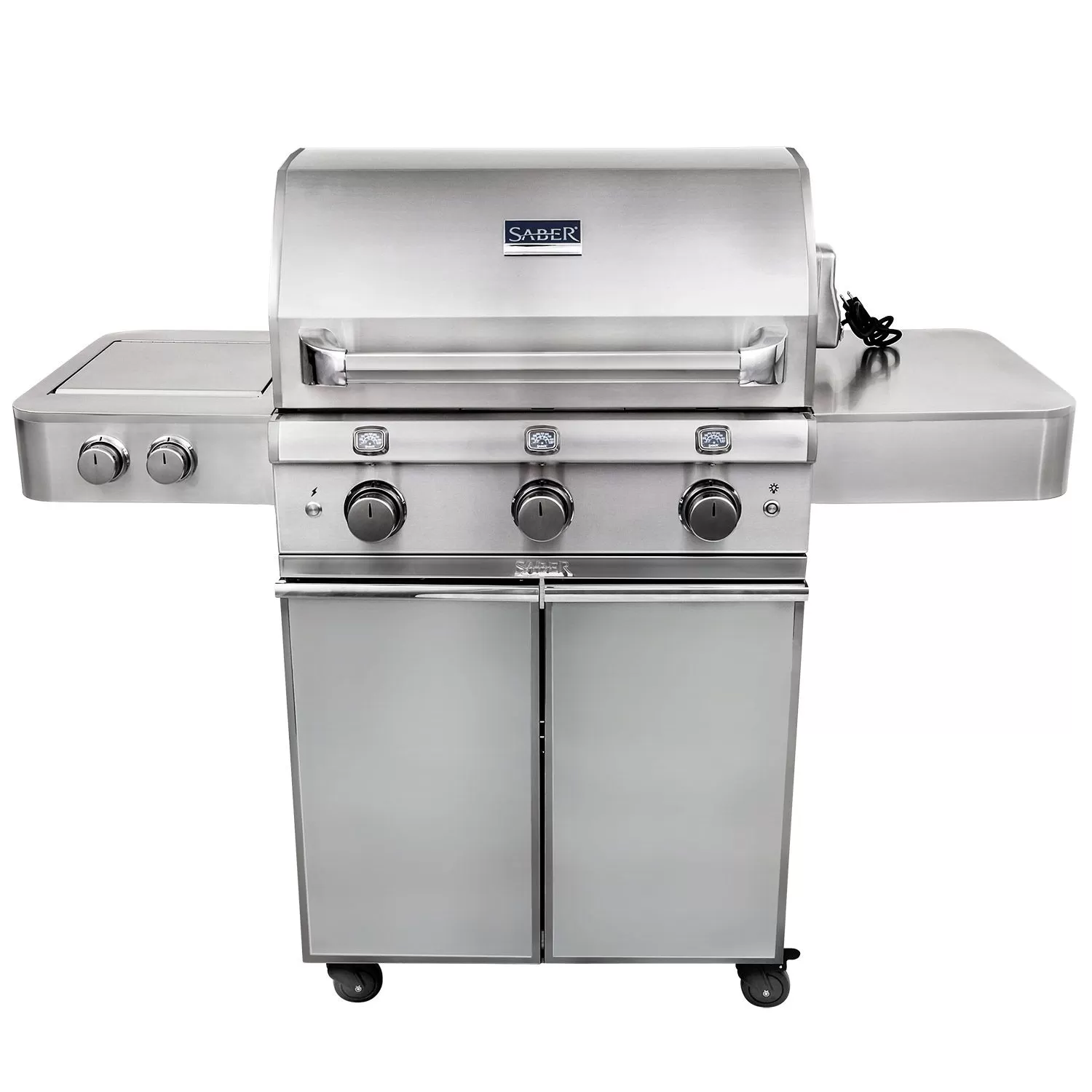Saber R50SC1417 3-Burner Elite Freestanding Infrared Grill With Rotisserie & Side Burner, 32-Inches 1 Saber R50SC1417 3-Burner Elite Freestanding Infrared Grill With Rotisserie & Side Burner, 32-Inches
