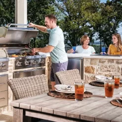 Saber R67SB1017 4-Burner Elite Built-In Infrared Grill With Rotisserie, 40-Inches -Barbecue Shop r67sb1017 ls a 02 20 1