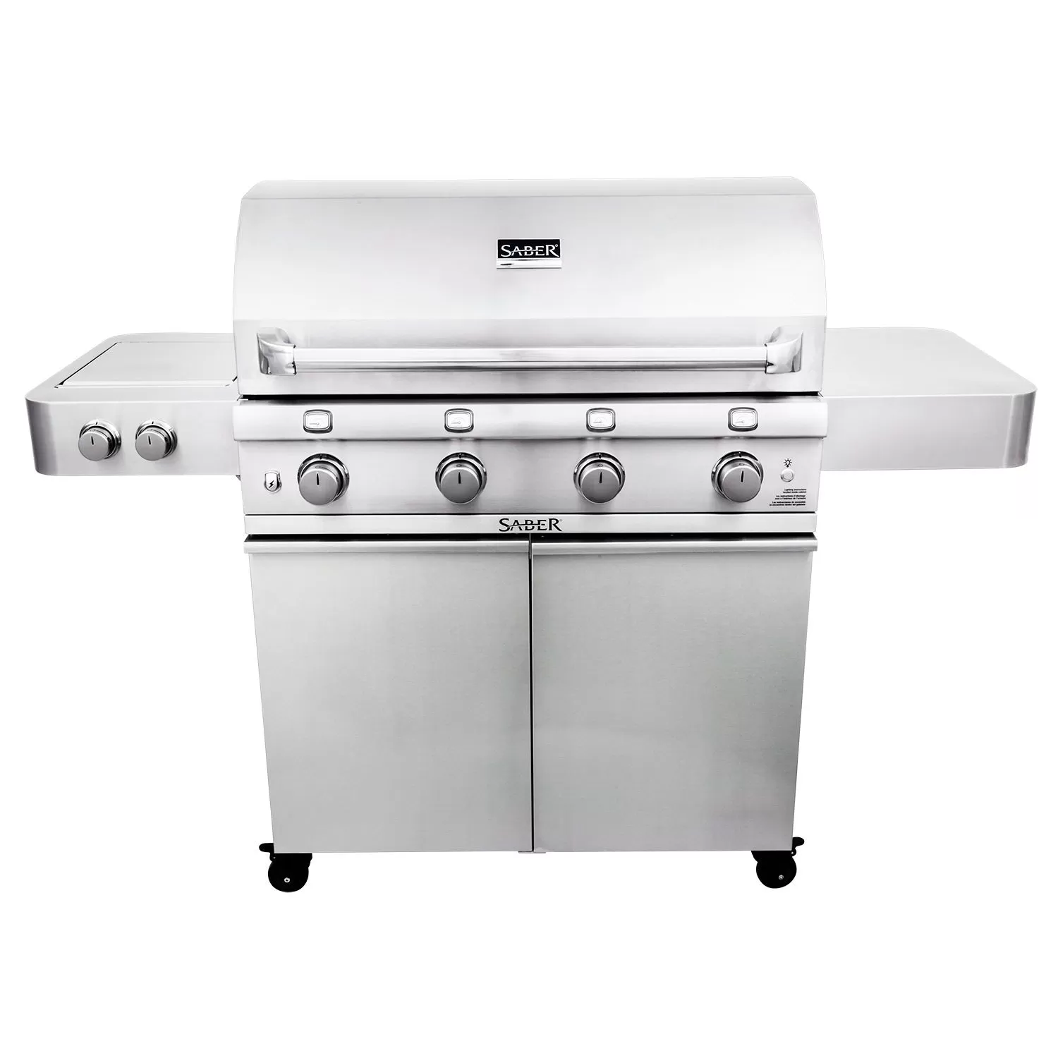 Saber R67SC0017 4-Burner Deluxe Freestanding Infrared Grill With Side Burner, 40-Inches 1 Saber R67SC0017 4-Burner Deluxe Freestanding Infrared Grill With Side Burner, 40-Inches
