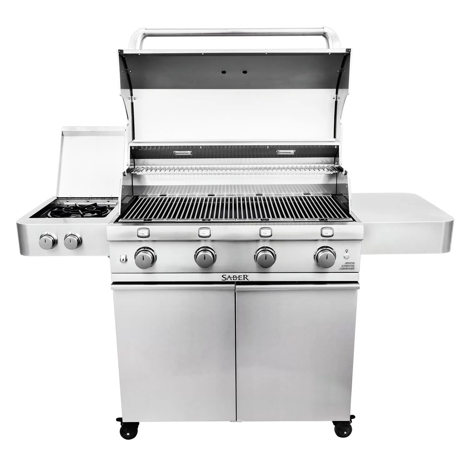 Saber R67SC0017 4-Burner Deluxe Freestanding Infrared Grill With Side Burner, 40-Inches 2 Saber R67SC0017 4-Burner Deluxe Freestanding Infrared Grill With Side Burner, 40-Inches - Image 2