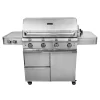 Saber R67SC0917 4-Burner Elite Freestanding Infrared Grill With Rotisserie & Side Burner, 40-Inches