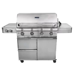 Saber R67SC0917 4-Burner Elite Freestanding Infrared Grill With Rotisserie & Side Burner, 40-Inches