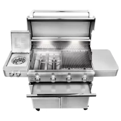 Saber R67SC0917 4-Burner Elite Freestanding Infrared Grill With Rotisserie & Side Burner, 40-Inches -Barbecue Shop r67sc0917 e 02 20