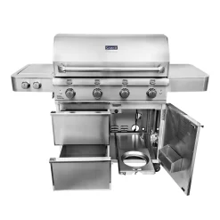 Saber R67SC0917 4-Burner Elite Freestanding Infrared Grill With Rotisserie & Side Burner, 40-Inches -Barbecue Shop r67sc0917 f 02 20