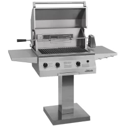 Solaire AGBQ-27 27-Inch Deluxe Grill With Rotisserie On Bolt-Down Post