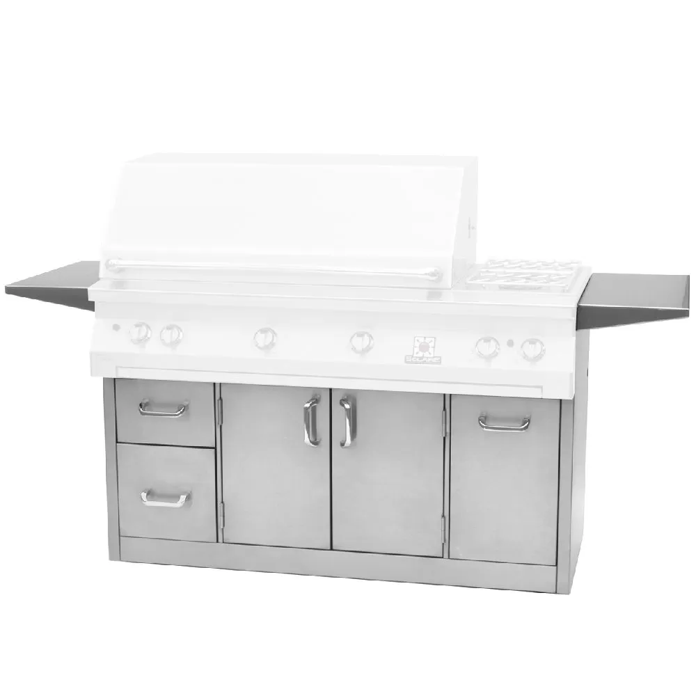 Solaire SOL-IR-56CXA 2-Door/3-Drawer Premium 56-Inch Grill Cart 1 Solaire SOL-IR-56CXA 2-Door/3-Drawer Premium 56-Inch Grill Cart