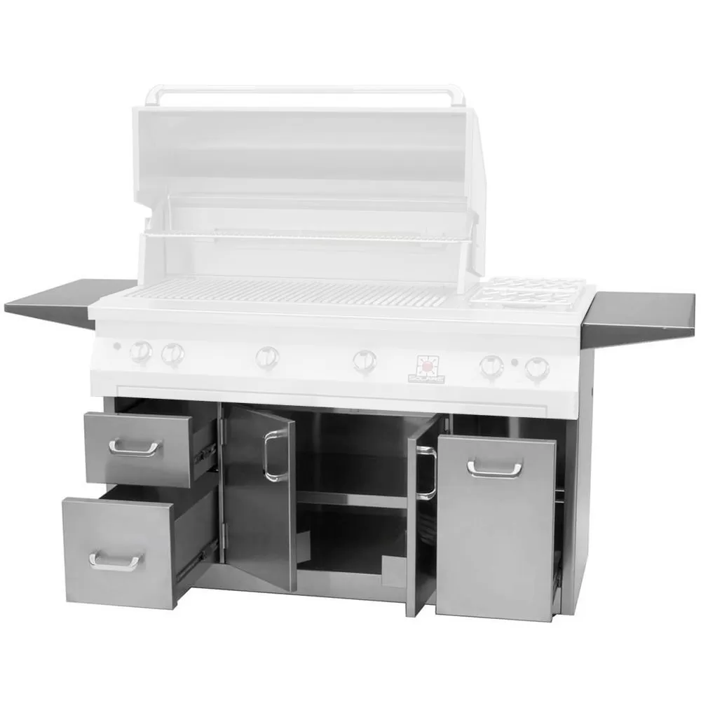 Solaire SOL-IR-56CXA 2-Door/3-Drawer Premium 56-Inch Grill Cart 2 Solaire SOL-IR-56CXA 2-Door/3-Drawer Premium 56-Inch Grill Cart - Image 2