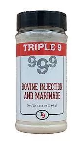 Triple 9 Bovine Injection & Marinade 12.2 Oz.