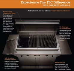 TEC Patio 1 FR Infrared Built-In Gas Grill, 26-Inches -Barbecue Shop tec about img 3