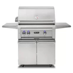 Viking 5 Series Stainless Steel Cart Gas Grill With ProSear Burner & Rotisserie, 30-Inch (VQGFS530)