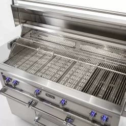Viking 5 Series Stainless Steel Cart Gas Grill With ProSear Burner & Rotisserie, 54-Inch (VQGFS554) -Barbecue Shop vqgi554 feat a 05 21