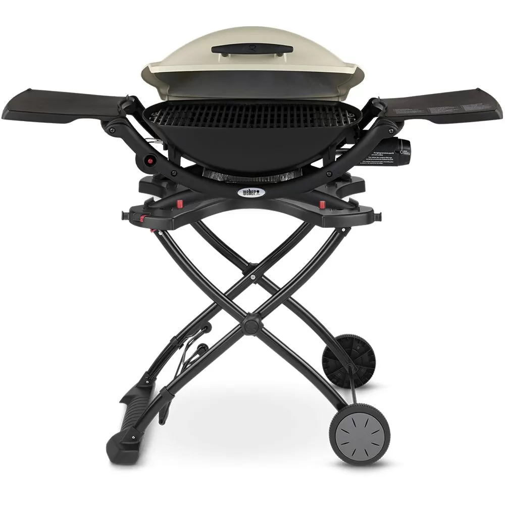 Weber Q2200 Portable Propane Gas Grill With Side Tables On Scissor Cart (WEB-54060001-WEB-6557) 2 Weber Q2200 Portable Propane Gas Grill With Side Tables On Scissor Cart (WEB-54060001-WEB-6557) - Image 2