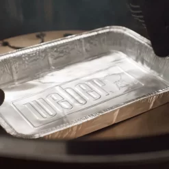 Weber Aluminum Drip Pans, 10pk, 9.1x13.1-Inch (WEB-6416) -Barbecue Shop web 6416 c 05 22