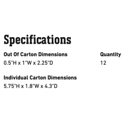 Weber RapidFire Fire Starters, 12pc (WEB-7480) -Barbecue Shop web 7480 spec a 05 22