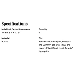 Weber Grill Light (WEB-7661) -Barbecue Shop web 7661 spec a 05 22