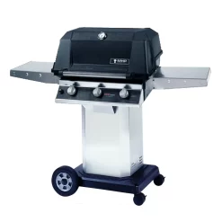 Modern Home Products W3G4DD Tri-Burn Gas Grill With SearMagic Grids On Cart, 27-Inch